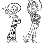 Kolorowanka Chudy i Jessie z Toy Story do druku dla dzieci.
