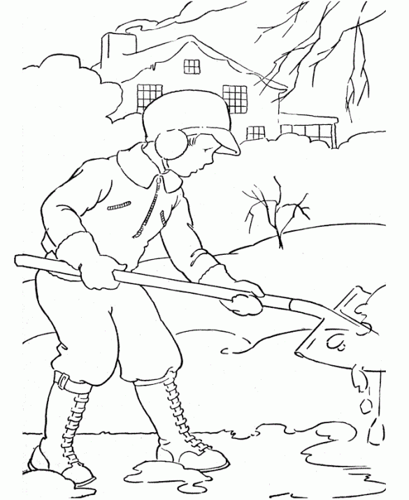 Czas zimowy – Kolorowanki dla dzieci (15)