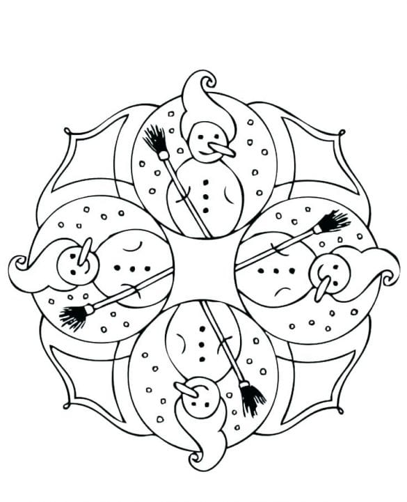 Czas zimowy – Kolorowanki dla dzieci (4)