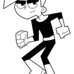 Kolorowanka Danny Phantom do wydrukowania dla dzieci.