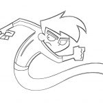 Kolorowanka Danny Phantom dla dzieci do wydrukowania.