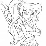 Wróżka z Disney Fairies do kolorowania, linoryt, dla dzieci.