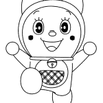 Doraemon - kolorowanka do wydrukowania dla dzieci.