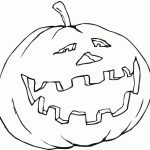 Kolorowanka dyni na Halloween, do wydrukowania i pokolorowania.