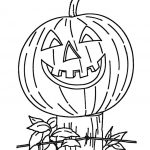 Kolorowanka dyni na Halloween, do wydrukowania i pokolorowania.