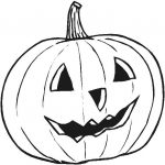 Kolorowanka dyni na Halloween dla dzieci do wydrukowania.