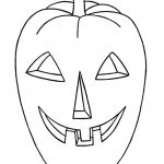 Kolorowanka dyni na Halloween do wydrukowania dla dzieci.