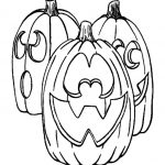 Kolorowanka dyni na Halloween dla dzieci do wydrukowania.