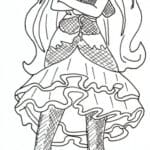Kolorowanka Ever After High, postać z bajki, do druku dla dzieci.