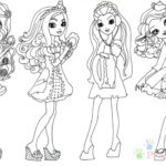 Kolorowanki do wydrukowania z postaciami z Ever After High.