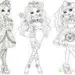 Kolorowanki do wydrukowania z postaciami z Ever After High.