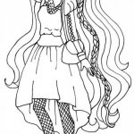 Kolorowanka do wydruku z postacią z Ever After High.