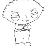 Kolorowanka Stewie Griffin z serialu Family Guy do druku.