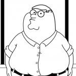 Kolorowanka Petera Griffina z serialu Family Guy do druku.