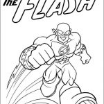 Kolorowanka Flash z superbohaterem do druku dla dzieci.