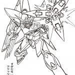 Kolorowanka Gundam do druku dla dzieci, idealna do kolorowania i nauki o robotach.