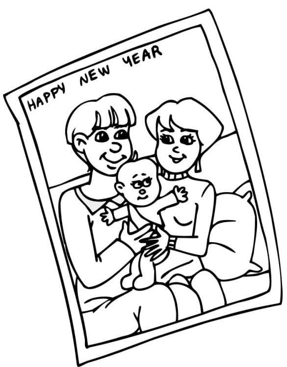 Happy New Year – Kolorowanki dla dzieci (10)