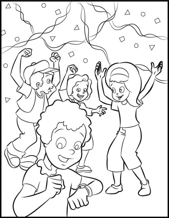 Happy New Year – Kolorowanki dla dzieci (26)