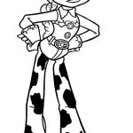 Kolorowanka Jessie z Toy Story do druku dla dzieci.