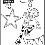 Kolorowanka Jessie z Toy Story do druku dla dzieci.