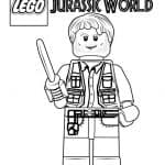Kolorowanka dinozaura z Jurassic World do druku dla dzieci.