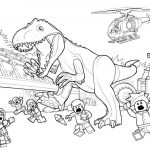 Kolorowanka dinozaur Tyrannosaurus rex dla dzieci do druku.