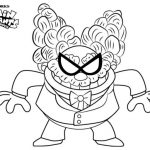 Kolorowanka Kapitan Majtas dla dzieci, czarno-biała ilustracja do kolorowania.