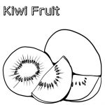 Prosta kolorowanka kiwi do wydrukowania dla dzieci.