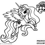 Kolorowanka Księżniczka Celestia z My Little Pony do druku.
