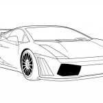 Kolorowanka Lamborghini dla dzieci do wydrukowania.