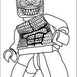 Kolorowanka potwora z Lego dla dzieci do druku.