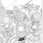 Kolorowanki do wydrukowania z Batmanem i Lego dla dzieci.