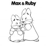 Kolorowanka Max i Ruby dla dzieci do druku i kolorowania.