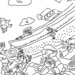 Kolorowanka Mario Kart dla dzieci do druku i kolorowania.
