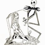 Czarno-biała kolorowanka z postaciami Halloween dla dzieci.