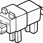 Kolorowanki Minecraft do druku dla dzieci, tematyka gry komputerowej.