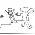 Minecraft - kolorowanka do wydrukowania dla dzieci.
