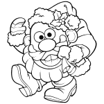 Kolorowanka Mr Potato Head do druku i kolorowania dla dzieci.