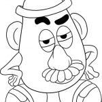 Kolorowanka Mr Potato Head do wydrukowania dla dzieci.