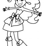 Kolorowanka do wydrukowania z postacią My Little Pony Equestria Girls.
