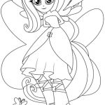 Kolorowanka do wydrukowania z postacią My Little Pony Equestria Girls.