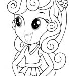 Kolorowanka Equestria Girls z dużymi oczami i uśmiechem dla dzieci.