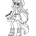 Kolorowanka Equestria Girls do wydrukowania dla dzieci.
