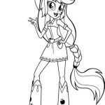 Kolorowanka Equestria Girls do druku dla dzieci, postać z My Little Pony.