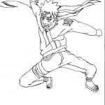 Kolorowanka Naruto do wydrukowania dla dzieci.