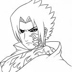 Kolorowanka Naruto z dynamicznym wyrazem twarzy i charakterystycznym tatuażem na twarzy.