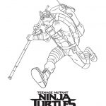 Kolorowanka do wydrukowania Donatello z Teenage Mutant Ninja Turtles.