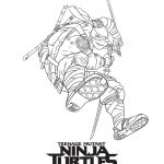 Kolorowanka Teenage Mutant Ninja Turtles do wydrukowania dla dzieci.