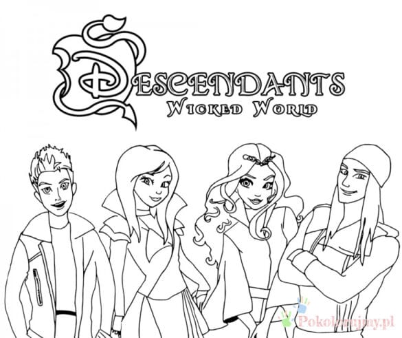 Następcy – Kolorowanki dla dzieci (10)