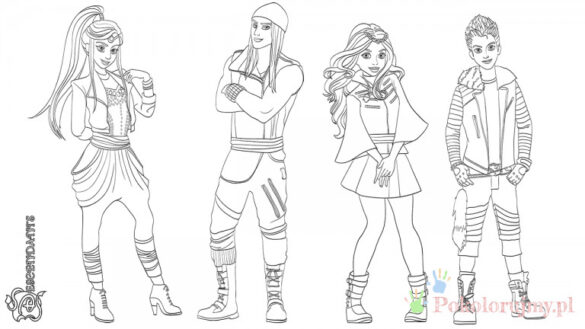 Następcy – Kolorowanki dla dzieci (5)